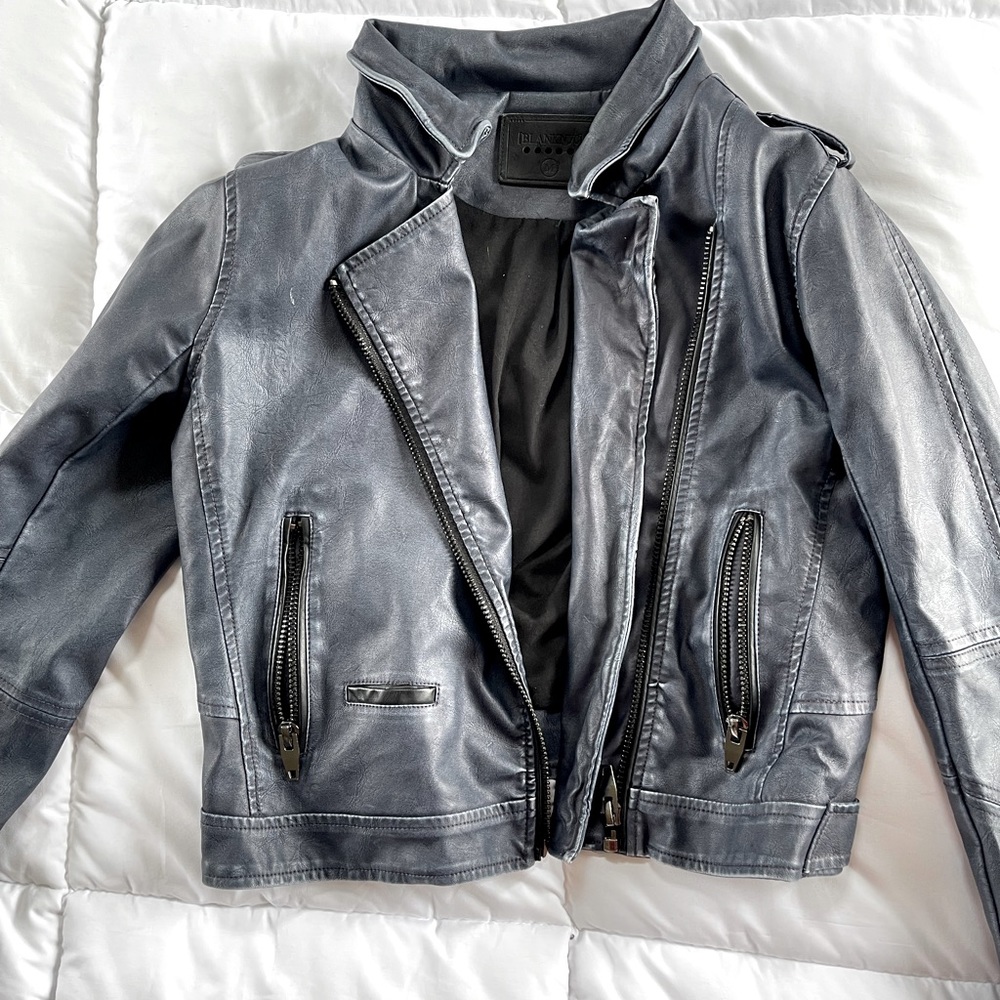 Blanknyc Blue Leather Jacket